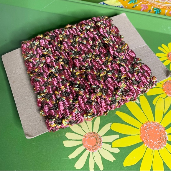 Woven Pink Trim Yardage - Picture 1 of 6